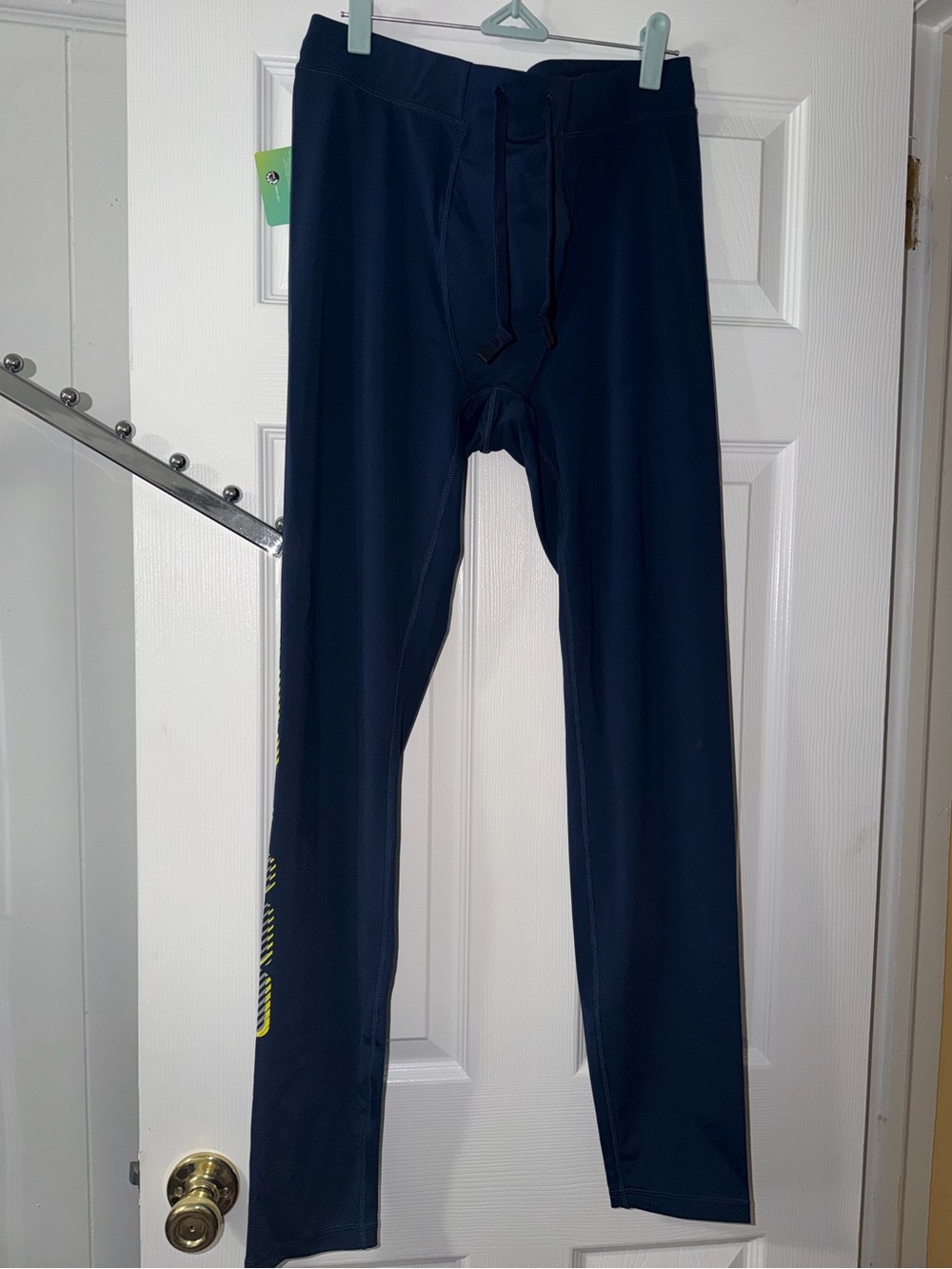 Men's Navy Athletic Swim Pants - Navy